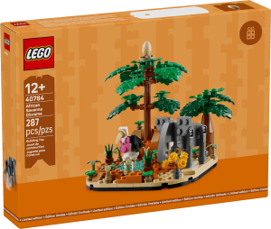 40784 Diorama av en afrikansk savanne