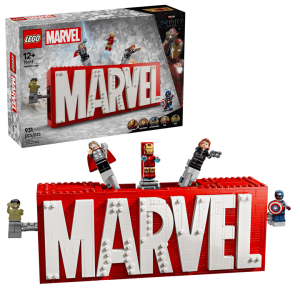 76313 MARVEL logo og minifigurer
